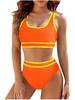 2025 Euro-American Chic Backless Solid Color Sexy Bikini