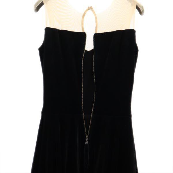 Unused FOXEY Made In Japan Balloon No Sleeve Velour Noir Balloon One Piece Women Used