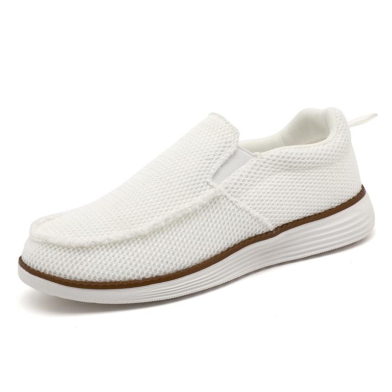 

Lightweight Non-slip Men Casual Sneakers Breathable Comfortable Men s Vulcanized Shoes Soft Sole Walking Footwear Shoe Size 46 46 белый