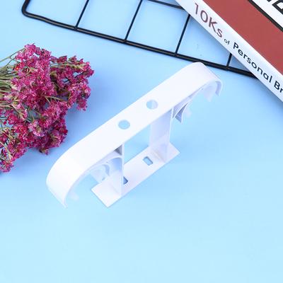 Aluminum Alloy Double Curtain Rod Bracket Holder Ceiling Mounted