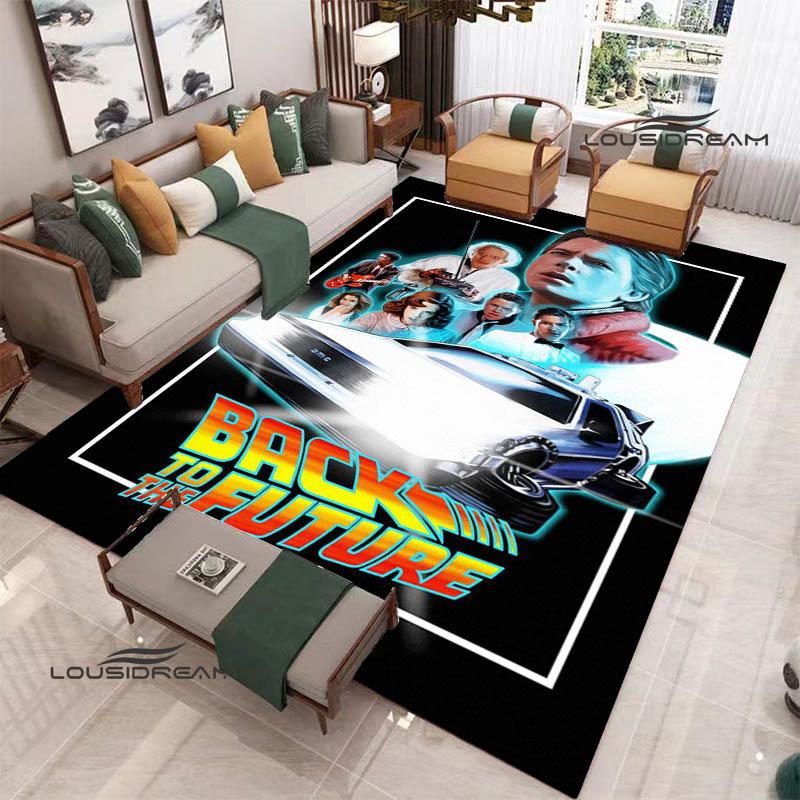 Movie Back To The Future printed carpet Living room bedroom non-slip carpets Yoga mat Outdoor carpet kawaii rug birthday gift