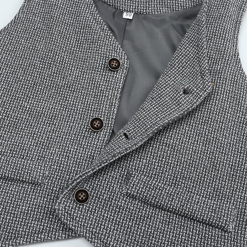 Schonku Kids' 2025 Spring & Autumn Formal Suit: First Birthday Gentleman Set