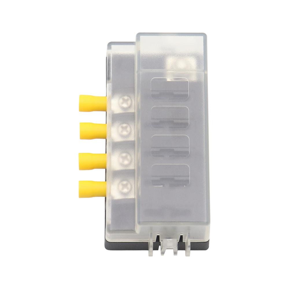 4-Way Compact  Fuse Box with Single Input and 4 Outputs