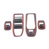 Suetlcoity For BMW IX i20 -2025 ABS Carbon Fiber Car Window Lift Switch Panel Cover Trim Interior Car Accessories