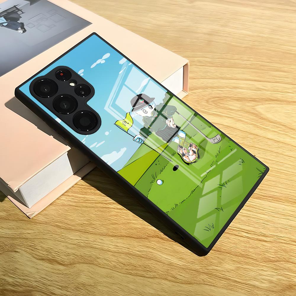 M-Malbons G-golf Phone Case For S25 Ultra Samsung S26 S24 Fe S22 S20 S23 21 Plus A54 A34 A53 A16 Glass Cover