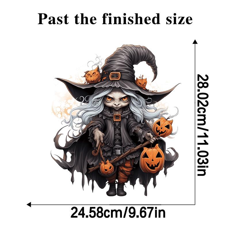 

Ужасная ведьма Хэллоуин Декоративные наклейки для туалета Съемные наклейки на стену 30x30cm разноцветный