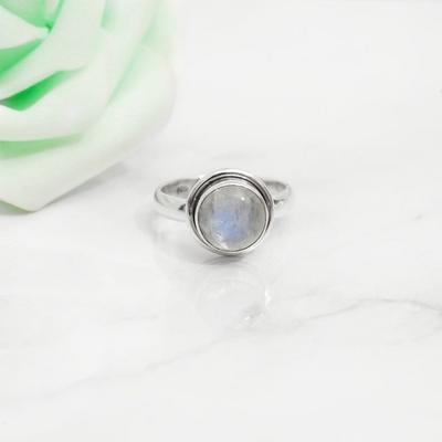 Moonstone Gemstone Ring, Handmade Designer Ring, Statement Ring, Birthstone Ring, Bezel Ring, Gift For Her