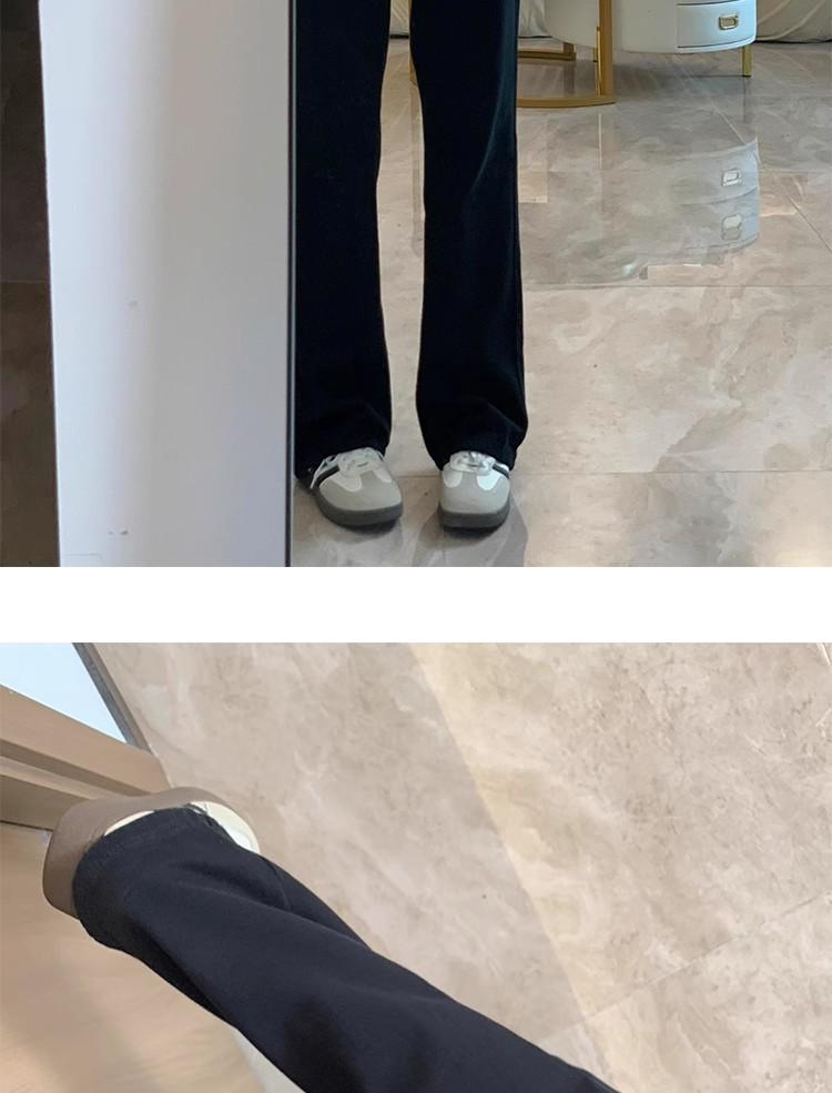 Women's High-Waisted Fleece-Lined Black Jeans - Plus Size, Slimming Straight/Narrow/Wide Leg for Autumn & Winter