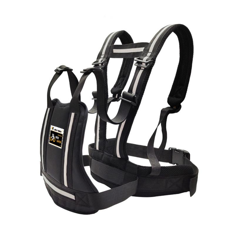 Adjustable Motorcycle Safety Belt Child Reflective Rear Seat Grab Handle Strap Harness Motorcycle Breathable Harness Anti-Drop