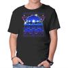 Unisex Crew Neck T-Shirt Retro Waka Graphic Short Sleeve Casual Tee