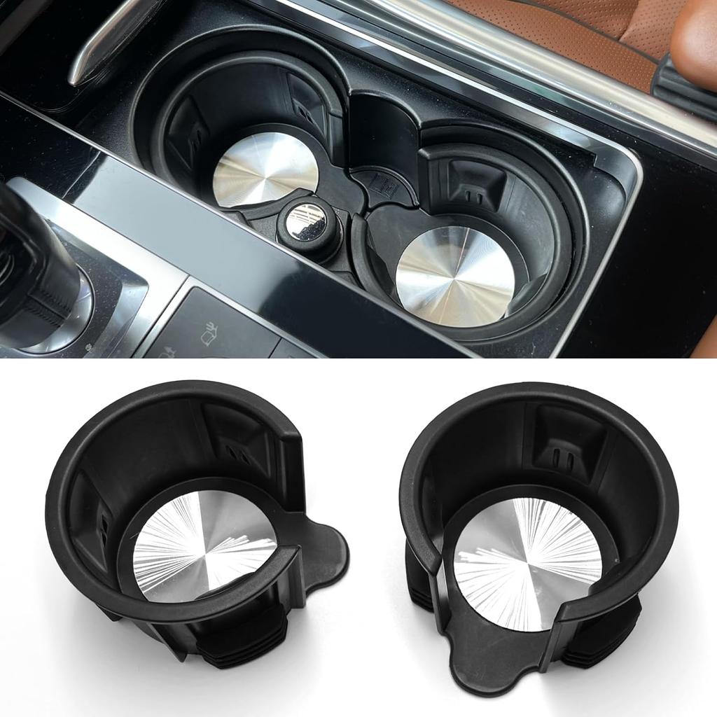 TTCR-II Compatible With Range Rover Cup Holder Replacement 2 Pcs, For Range Rover Center Console Cup Holder 2010-2017, For Discovery 3 Console Bottle