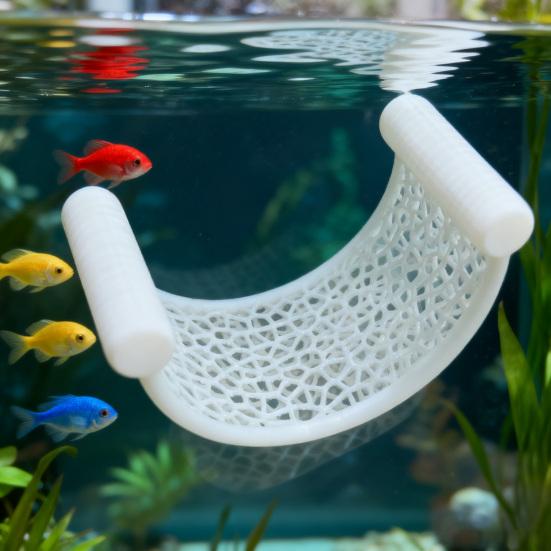 Betta Fish Hammock Floating Decor Betta Fish Tank Resting Hideout Floating Betta Bed for Small Aquariums And Nano Tanks