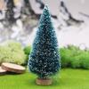 8Pcs Christmas Tree Ornaments Artificial Snowy Pine Tree Figurines Miniature Xmas Tree Statues for Home Table Desk Office Decoration
