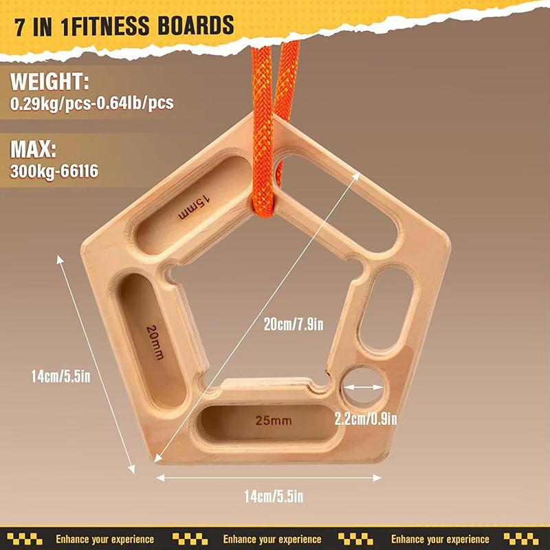 Climbing Board Finger Strengthening Trainer Pull-Up Board Suspension Board Outdoor Climbing Arm Strengthening Training Tool