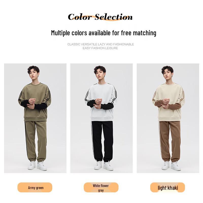 MiiOW Men's Casual Round Neck Sweatshirt