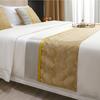 Hotel Bed Runner Wave Pattern Geometric Art Creative Design Home Homestay Bed Cover Universal Bedding Durable and Dirt Resistant
