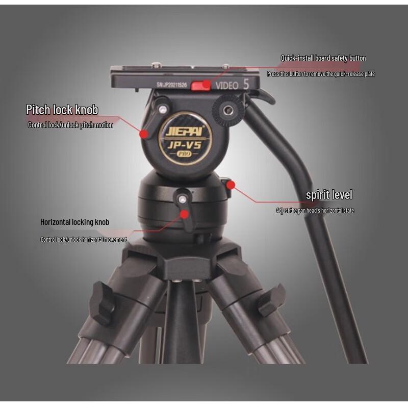 Jiepai V5 Professional Hydraulic Video Head
