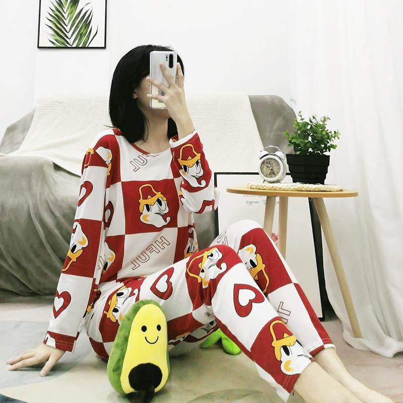 Women's Autumn/Winter Pajama Set: Cute, Girlish Long-Sleeve, Loose, Casual Homewear