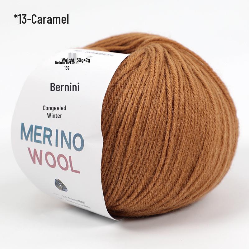 Merino Wool Yarn for DIY Knitting - Morandi Colors, Medium Thickness, Perfect for Hand-Knitted Hats.