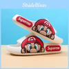 Sandales à glissière pour enfants style dessin animé Mario, en EVA souple antidérapant, chaussures d'été pour garçons