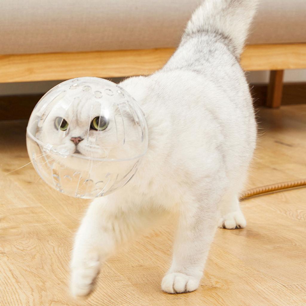 Breathable Cats Muzzles Updated Kitten Astronaut Helmet for Grooming and Nail Trimming Prevent Cats from Biting Chewing