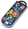 Skater Lunch Box Trio Kids Antibacterial Made In Pokemon Size TACC2AG69626 Kids' Set Chopsticks, Spoon, Fork, Cutlery, Treatment, Easy-Open