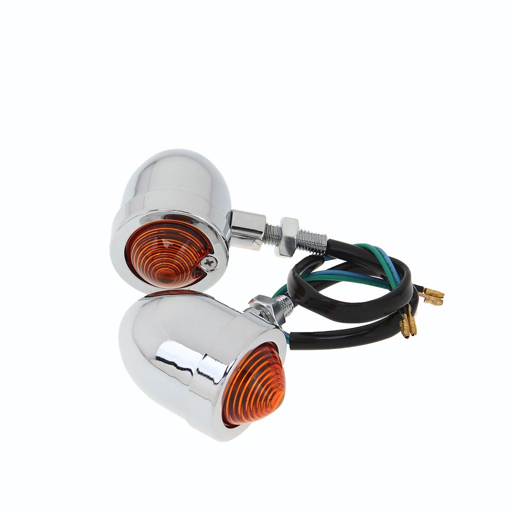 Universal Motorcycle Turn Signal Lights LED Flasher Indicator Amber Motorbike Blinker Lamp for Harley Cafe Racer Accessories