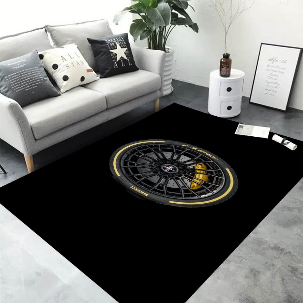  Racing Flywheel Print Rug Fashion Yoga Mat Bedroom Decorative Rug Living Room Bathroom Decorative Floor Mat Birthday Gift