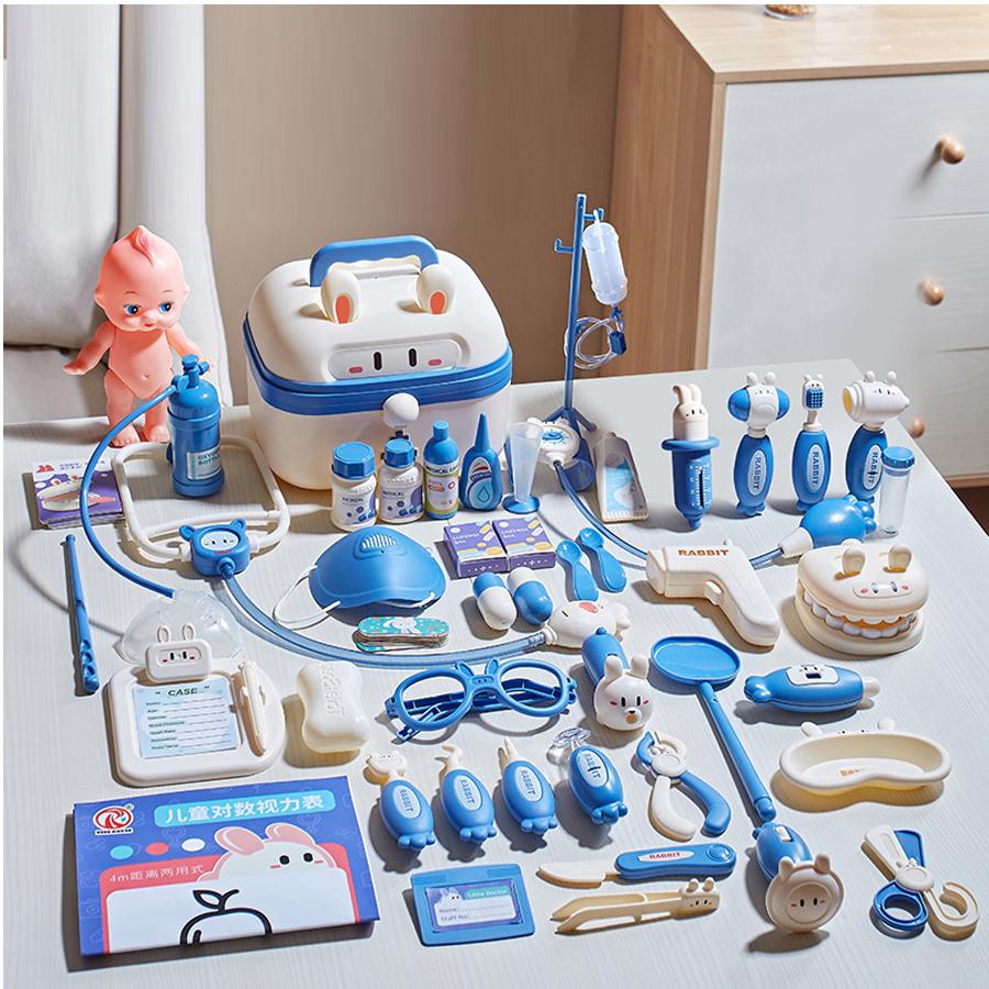 Familien Rollenspiel Arztkoffer – Medizinisches Spielzeug für Kinder mit Stethoskop, Brille & Werkzeugen, Lustiges Rollenspiel Geschenk