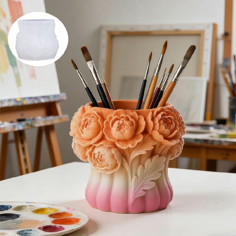 Peony Designs Silicone Mould Ideal For Candle Making And Crafting