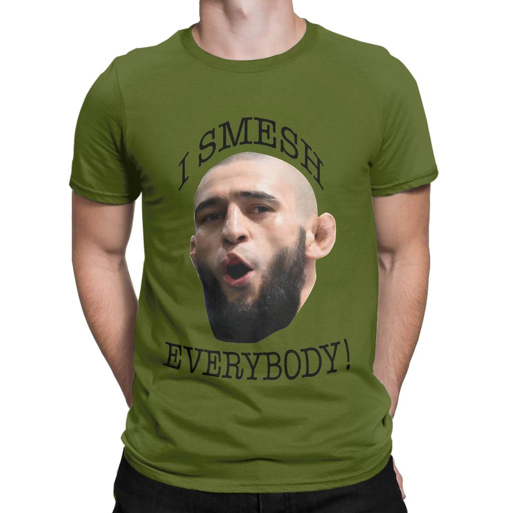 Khamzat Chimaevs Unisex T Shirts Vintage Tees Short Sleeve Round Neck TShirt 100 Cotton 4XL 5XL Clothes