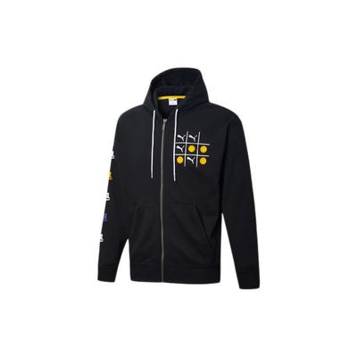 Giacca casual con cappuccio stampata Uomo Capispalla Nero 530160-01