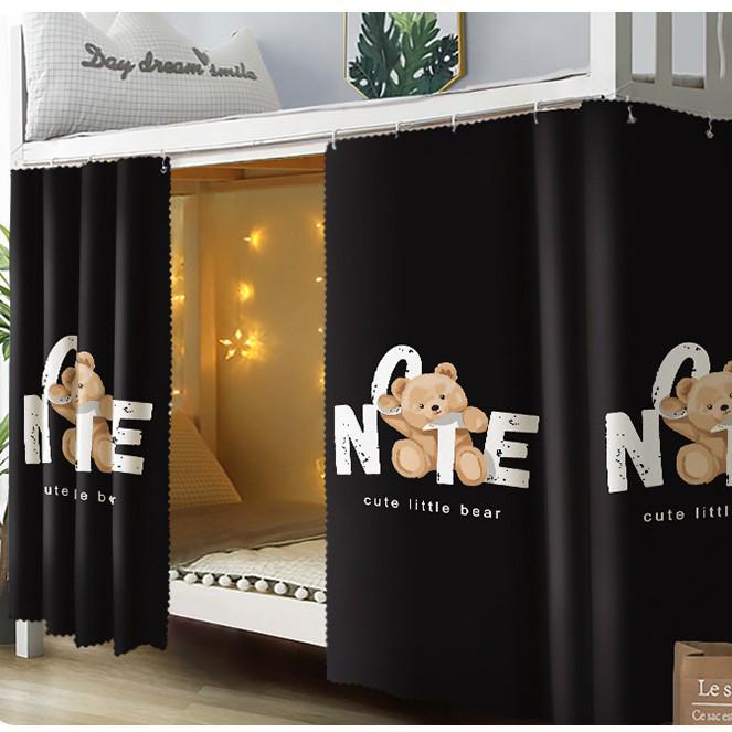 Nordické zatemňovací závěsy na postel pro vysokoškolské koleje - Mužské spodní lůžko