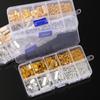 368 Stück/Box Hummerklauen Haken Verlängerungskette Armband Endverbinder Schiebeverschluss für DIY Schmuckherstellung Fundstücke Kits