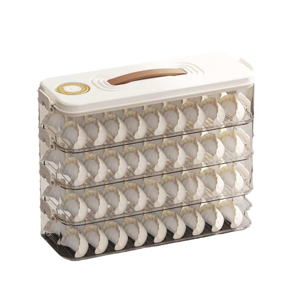 Plastic Dumpling Box 1/2/3/4 Layers Pasta Storage Box Portable Cookie Storage Containers Fridge