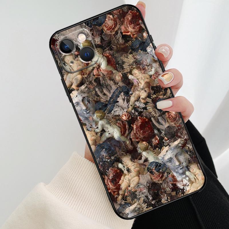 Renaissance Art Painting Phone Case For iPhone 17 Pro Max 15 14 13 11 12 16 Pro Max mini 15 16 Plus 16e 17 Air Cover