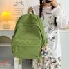 Schoolbag Korean Version Simple Solid Color Backpack High Value Large Capacity Personalized Versatile Bag Schoolbag Lightweight Breathable