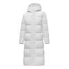 Winter Long Down Coat Men Women Solid Color White Duck Jacket Warm Outerwear