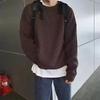 Maglione in maglia da uomo trendy a vestibilità larga con scollo rotondo - Autunno/Inverno 2024