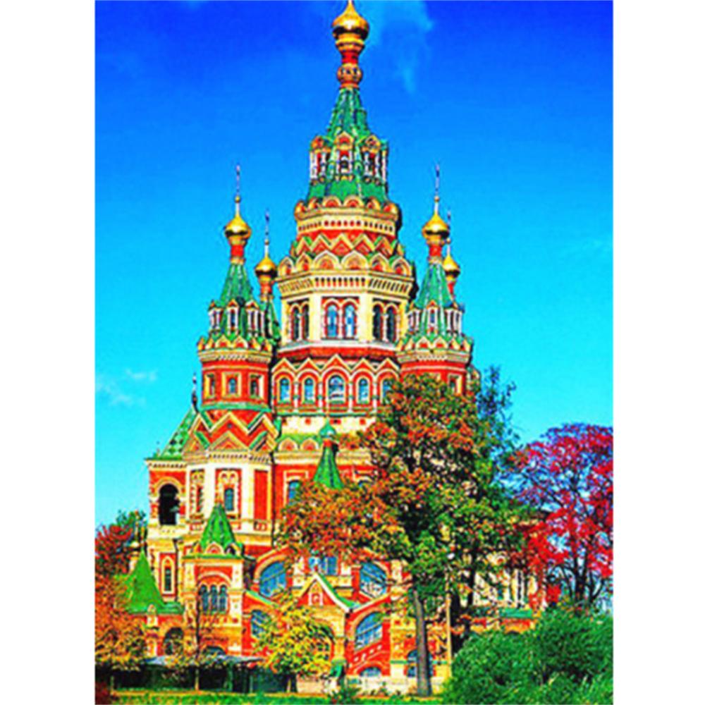 HUACAN Diy 5d Diamant Malerei Muslimischen Diamant Stickerei Kreuz Stich Tempel Strass Bilder Mosaik Dekoration Hause