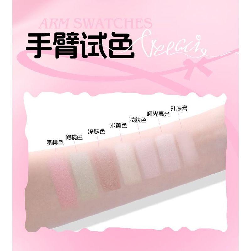 VEECCI - Seidige, fließende 7-Farben-Concealer-Palette