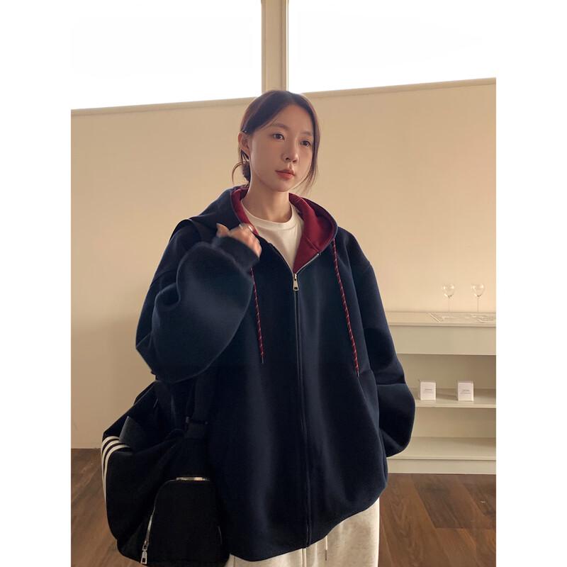 VS WHAT Hannam-dong Street Style Hooded Zip-Up Sweatshirt