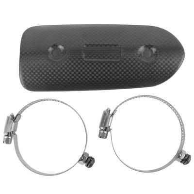 Universal Dry Carbon Fiber Exhaust MidPipe Heat Shield Guard Kit Fit for Kawasaki