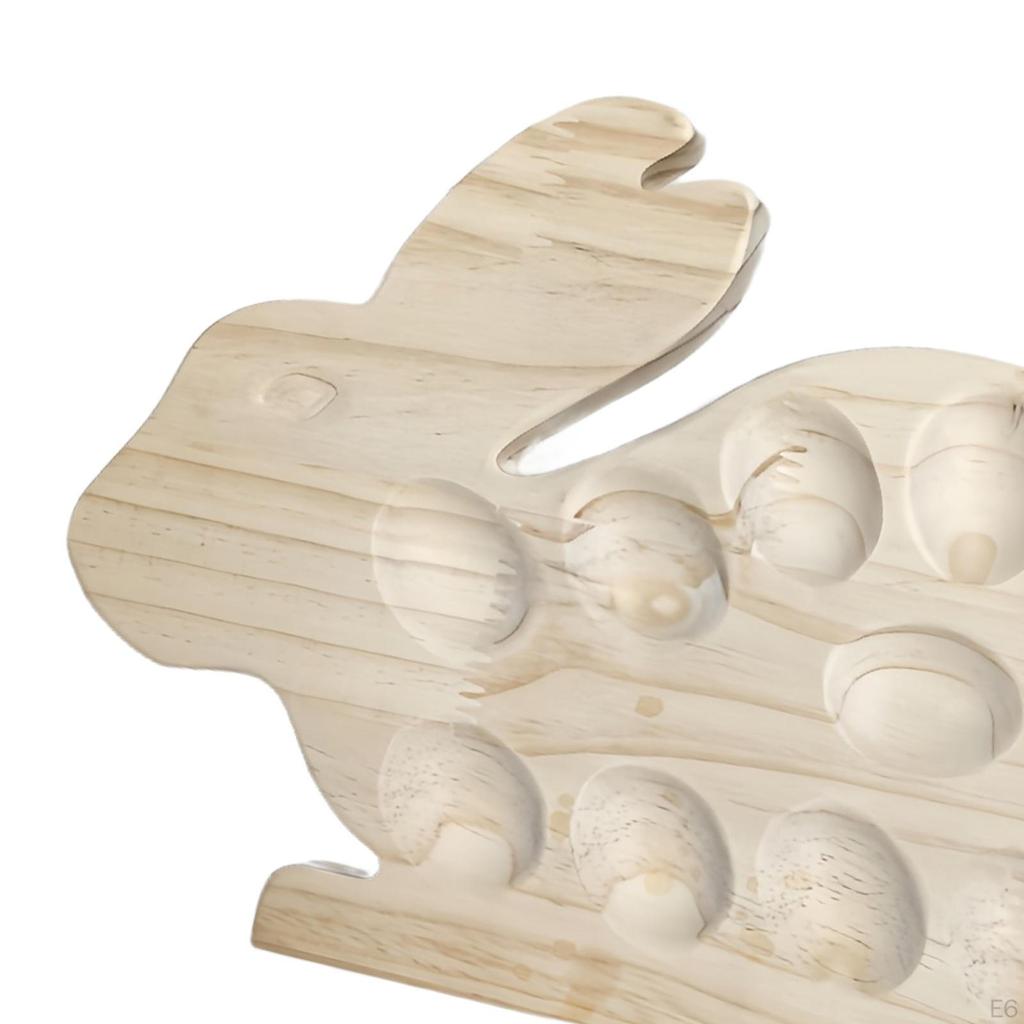 Wood Egg Holder Party Serving Tray Lightweight Practical Catering Platter Container