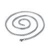 Stainless Steel Men's Personalized Square Pearl Chain Punk Retro Jewelry Polished with Chain Trendy Necklace