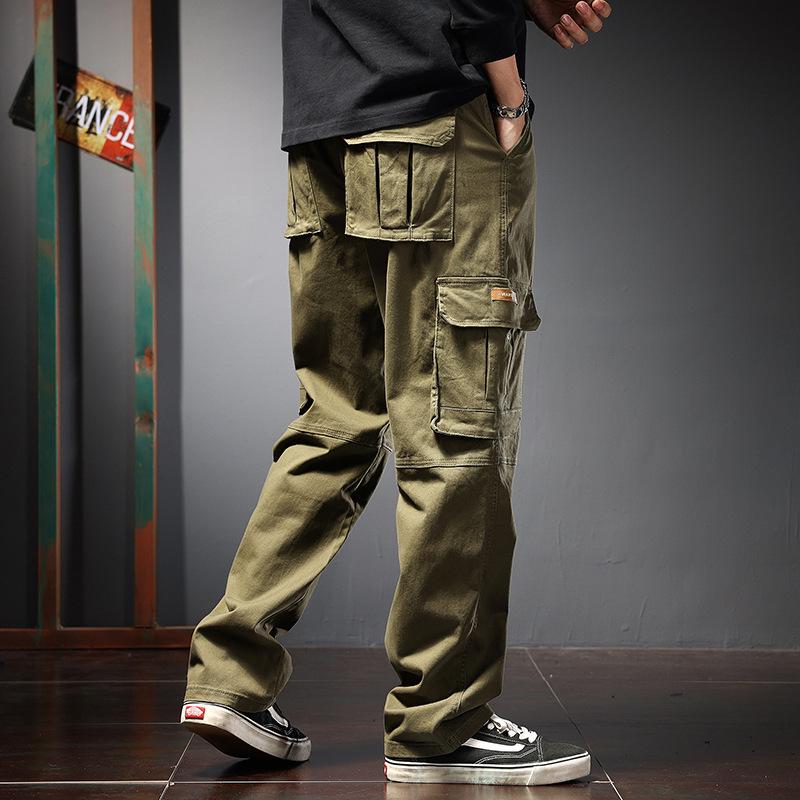 2022 Men's Plus Size Autumn Harem Overalls: Loose-Fit Korean Style Sports Pants