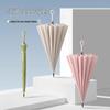 Maydu 16-Rib Reinforced Windproof Long Handle Umbrella