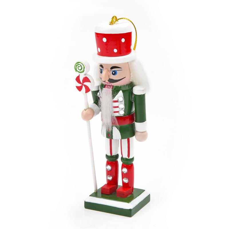 12.5Cm Miniatures Nutcracker Puppet Ornaments Desktop Decoration Cartoons Walnuts Soldiers Band Dolls Nutcracker