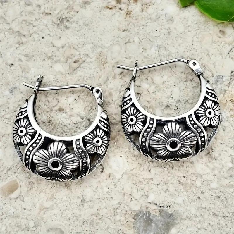 Retro Fashion Sunflower  Women's Earrings