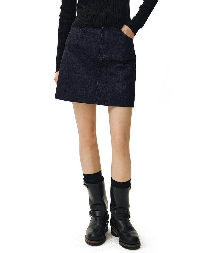 Deketeuumeon Signature Mini Skirt Dcsk001Cpindigo